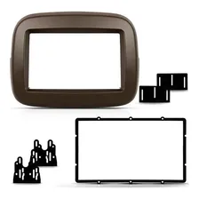 Moldura Painel 2din Multimidia Mp5 Fiat Mobi Marron Fiamon Foto mini 1