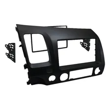 Moldura Painel 2din New Civic 2006 07 08 09 10 11 - Preto Foto  mini 1