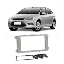 Moldura Painel Automotivo Ford Focus 2009 A 2013 Prata Foto mini 1