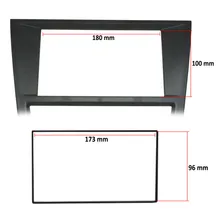 Moldura Painel Central 2 Din Dvd Gol Saveiro Voyage G5 2009 à 2012 Preto Foto mini  3