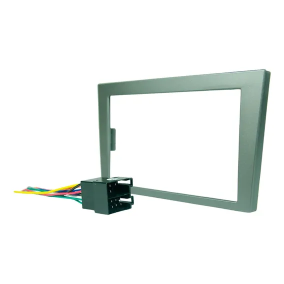 Moldura Painel Central 2 Din Gm Montana + Chicote MultimÃdia Foto 1