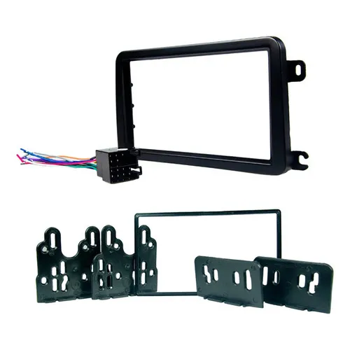 Moldura Painel Central 2 Din Gol Saveiro Voyage G7 + Chicote Foto 1