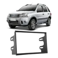 Moldura Painel Central 2 Din Mp5 Dvd Ecosport 2005 Ã 2012 Preta Foto mini 1