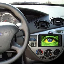 Moldura Painel Central 2 Din Mp5 Dvd Ford Focus 2001 Ã 2008 Preto Foto mini 3