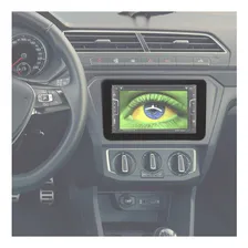 Moldura Painel Central 2 Din Mp5 Dvd Jetta 2007 Ã 2017 Preto Foto mini 3