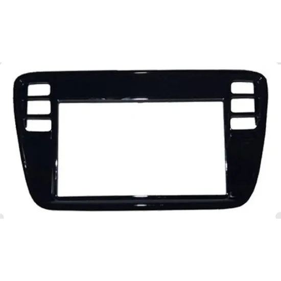 Moldura Painel Central 2 Din Mp5 Dvd Volkswagen Vw Up 2014 Ã 2017 Tsi Black Piano Foto 1