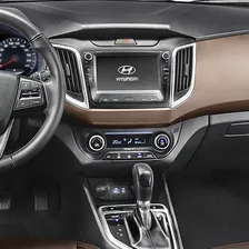 Moldura Painel Central 2 Din Mp5 MultimÃdia Dvd Creta 2017 Ã 2018 Preta Foto mini 3
