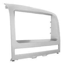 Moldura Painel Central 2 Din Mp5 MultimÃdia Dvd Fiat Idea 2006 Ã 2011 Prata Foto mini 1