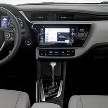 Moldura Painel Central 2 Din Mp5 MultimÃdia Dvd Som Toyota Corolla 2018 Black Piano Foto mini 2