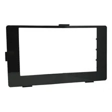 Moldura Painel Central 2 Din Mp5 MultimÃdia Dvd Som Toyota Corolla 2018 Black Piano Foto mini 1