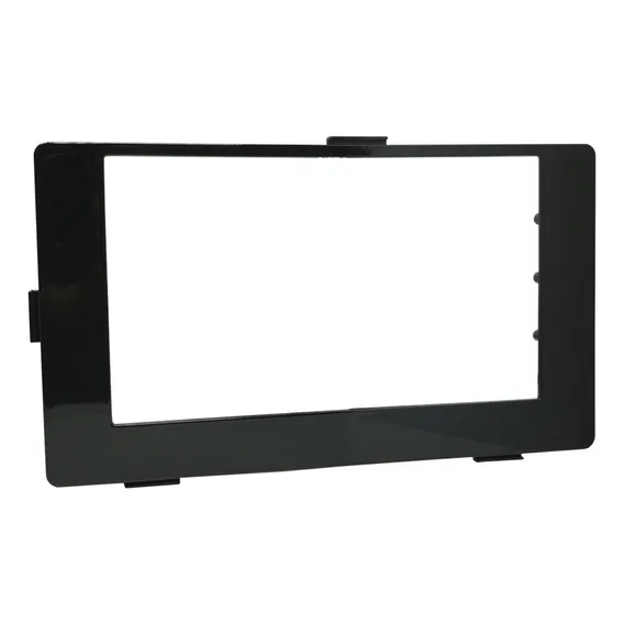 Moldura Painel Central 2 Din Mp5 MultimÃdia Dvd Som Toyota Corolla 2018 Black Piano Foto 1
