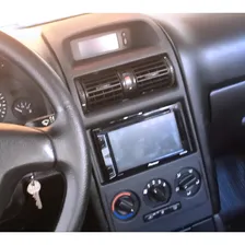 Moldura Painel Central 2 Din Mp5 Som Dvd Astra Ar Anal贸gico 1999 脿 2012 Preto Foto mini 4