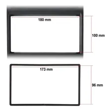 Moldura Painel Central 2 Din Mp5 Som Dvd Astra Ar Anal贸gico 1999 脿 2012 Preto Foto mini 3