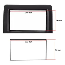 Moldura Painel Central SM 05/11 2 Din Mp5 Dvd Palio Strada Siena 2005 Ã 2011 Preto Foto mini 4