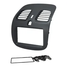 Moldura Painel Dvd 2 Din Fiat Grand Siena Grafite Foto mini  3