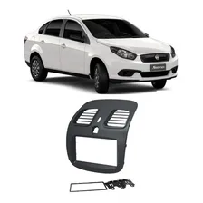 Moldura Painel Dvd 2 Din Fiat Grand Siena Grafite Foto  mini 1