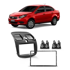 Moldura Painel Dvd 2 Din Fiat Grand Siena Grafite Foto mini  2