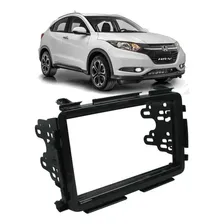 Moldura Painel Dvd 2 Din Honda Hrv Black Piano Foto mini 1