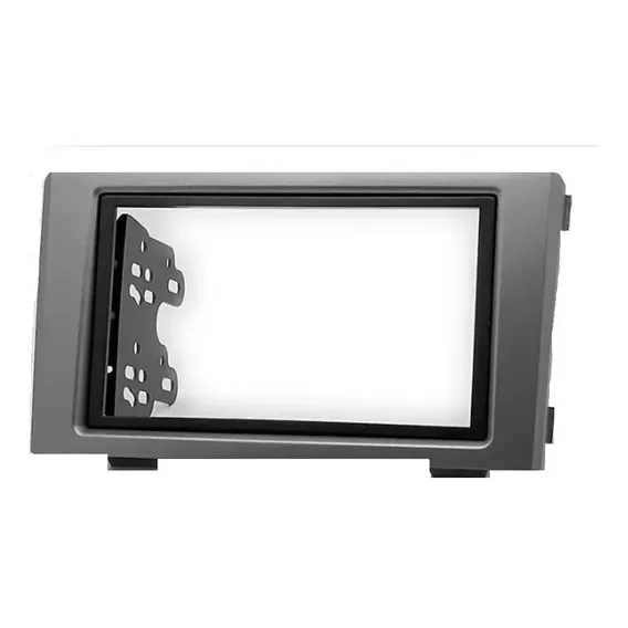 Moldura Painel Dvd 2 Din Iveco Grafite Foto 1