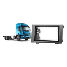 Moldura Painel Dvd 2 Din Iveco Grafite Foto mini 3