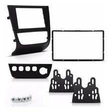Moldura Painel Dvd 2 Din Mp5 Vw Gol Saveiro Voyage G6 Preto Foto mini 3
