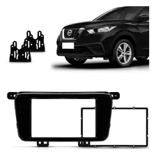 Moldura Painel Dvd 2 Din Nissan Kicks Black Piano Foto  mini 1