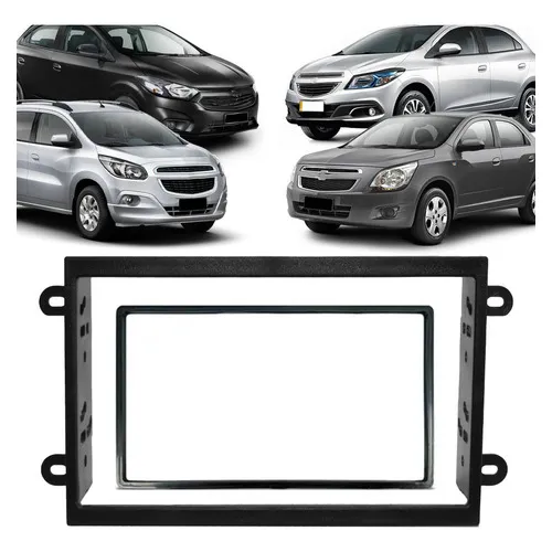 Moldura Painel Dvd 2 Din Onix Cobalt Spin Prisma Foto 1