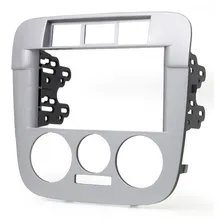 Moldura Painel Dvd 2din Vw Gol G4 Parati Saveiro - Prata Foto mini 2