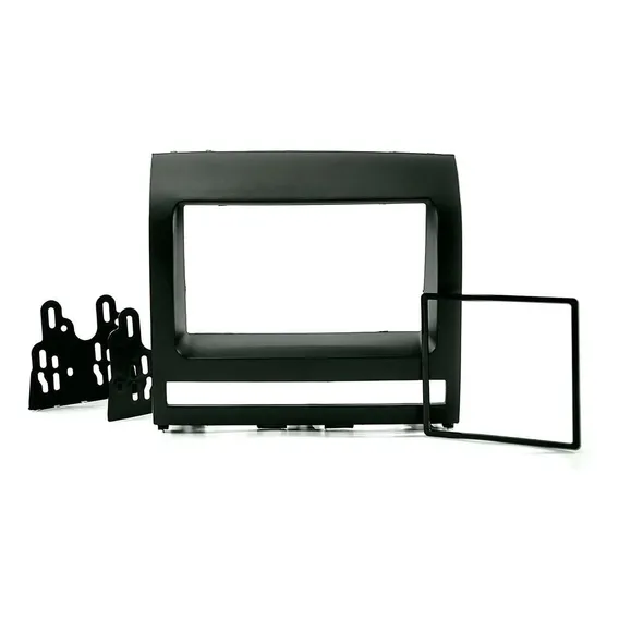 Moldura Painel Dvd Central MultimĂdia 2din Pálio Preta Foto 1