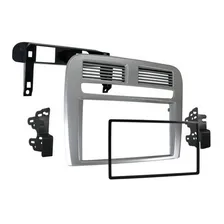 Moldura Painel Dvd MultimÃdia 2 Din Fiat Punto 2011 Prata Foto mini 2