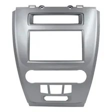Moldura Painel Dvd Multimidia 2 Din Fusion 2009 A 2012 Prata Foto  mini 1