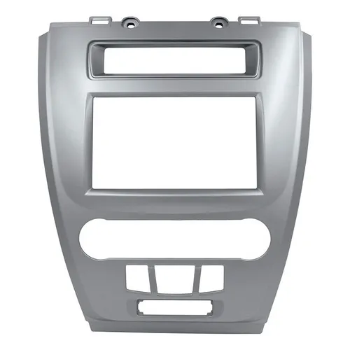 Moldura Painel Dvd Multimidia 2 Din Fusion 2009 A 2012 Prata Foto 1