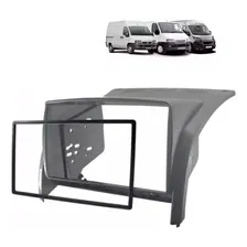 Moldura Painel Dvd MultimÃdia 2din Fiat Ducato 2012 Cinza Foto mini 3