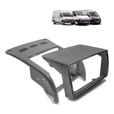 Moldura Painel Dvd MultimÃdia 2din Fiat Ducato 2012 Cinza Foto mini 2