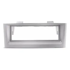 Moldura Painel Fiat Punto Linea 1 Din Para Dvd Cd Mp3 Prata Foto mini 2