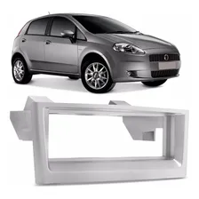 Moldura Painel Fiat Punto Linea 1 Din Para Dvd Cd Mp3 Prata Foto mini 1
