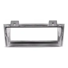 Moldura Painel Fiat Punto Linea 1 Din Para Dvd Cd Mp3 Prata Foto mini 3