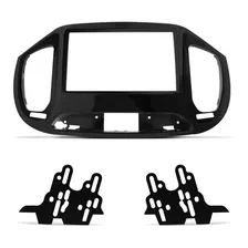 Moldura Painel Fiat Uno Vivace 2015 A 2017 2 Din Black Piano Foto mini 2
