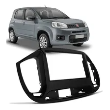 Moldura Painel Fiat Uno Vivace 2015 A 2017 2 Din Black Piano Foto mini 1