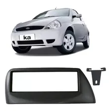 Moldura Painel Ford Ka 2000 2001 Preta Aparelho 1 Din Foto  mini 1