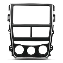 Moldura Painel Ludovico 2 Din Yaris Moldura Redutora Cor Preto Foto mini 2