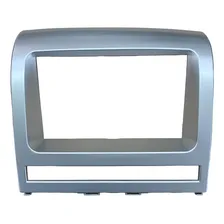Moldura Painel P/ 2 Din Multimidia Dvd Mp5 Palio Strada Idea Cor Prata Foto mini 2