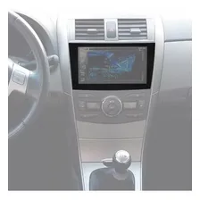 Moldura Painel Preta 2 Din Dvd Toyota Corolla 2009 À 2014 Foto mini  3