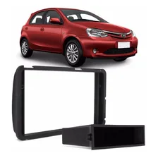 Moldura Painel Preto 1 E 2din Toyota Etios 2012 A 2020 Preto Foto  mini 1