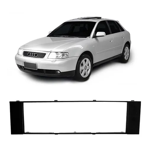Moldura Painel Rádio 1din Audi A3 1997 A 2006 Cor Preta Foto 1