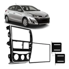 Moldura Painel Rádio Dvd 2 Din Yaris 2020 Black Piano Foto mini 1