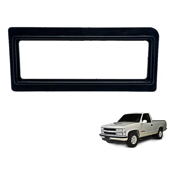 Moldura Painel Radio Toca Cd 1 Din Chevrolet Silverado Foto 1