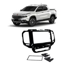 Moldura Painel Toro 2 Din Fiat Black Piano Dvd Multimidia Foto mini 1