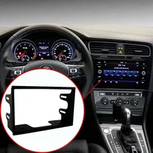 Moldura Painel Universal Dvd 2din Golf Fiesta Ecosport Preta Foto mini 4
