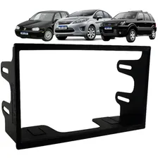 Moldura Painel Universal Dvd 2din Golf Fiesta Ecosport Preta Foto mini 1